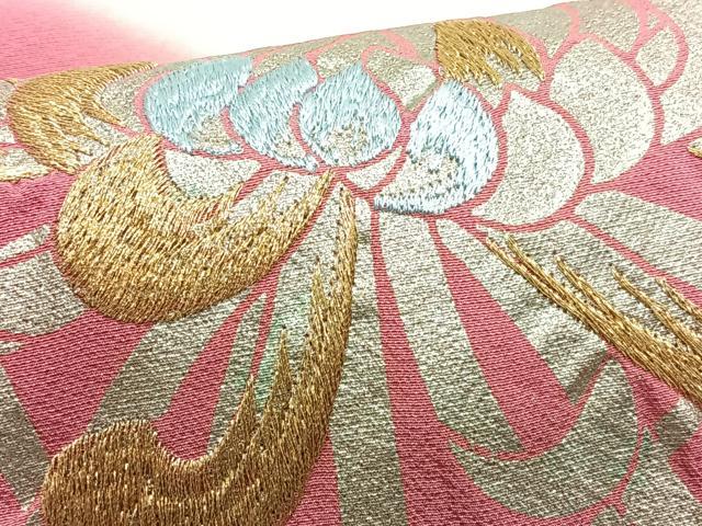 平和屋着物■訪問着　刺繍　乱菊　暈し染め　金銀彩　正絹　逸品　CABG6526xe