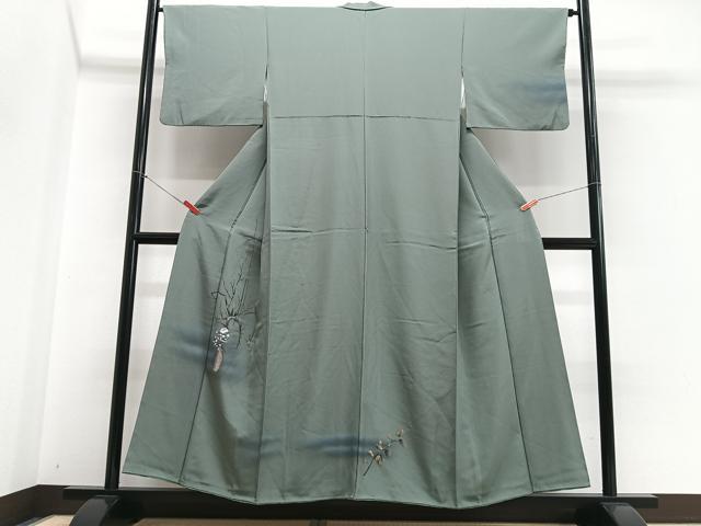 平和屋着物■訪問着　枝花文　暈し染め　正絹　逸品　CABG6529xe