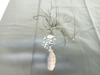 平和屋着物■訪問着　枝花文　暈し染め　正絹　逸品　CABG6529xe