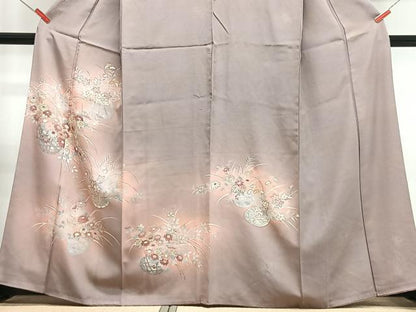 平和屋着物■訪問着 花籠文 暈し染め 金彩 正絹 逸品 CABG6532xe