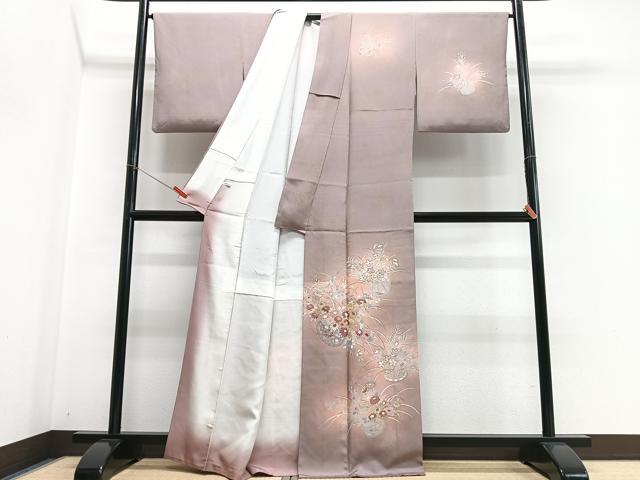 平和屋着物■訪問着 花籠文 暈し染め 金彩 正絹 逸品 CABG6532xe