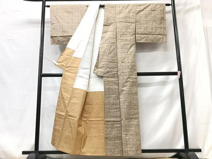 平和屋着物■上質な紬　間道　三越扱い　正絹　逸品　未使用　CABG6541xe
