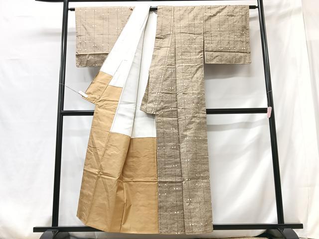 平和屋着物■上質な紬　間道　三越扱い　正絹　逸品　未使用　CABG6541xe