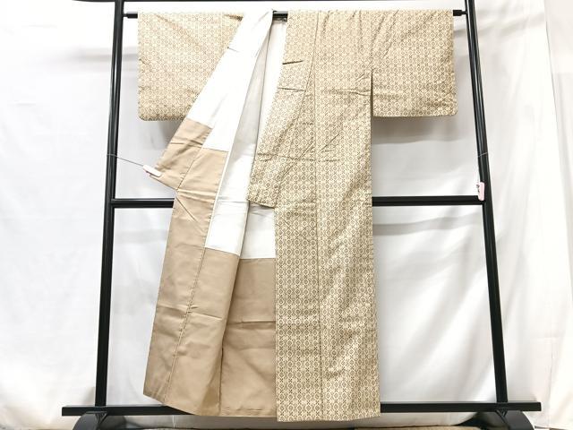 平和屋着物■上質な紬　花菱文　正絹　逸品　CABG6542xe