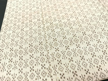 平和屋着物■上質な紬　花菱文　正絹　逸品　CABG6542xe