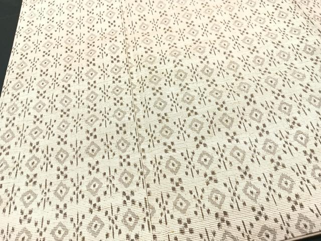 平和屋着物■上質な紬　花菱文　正絹　逸品　CABG6542xe