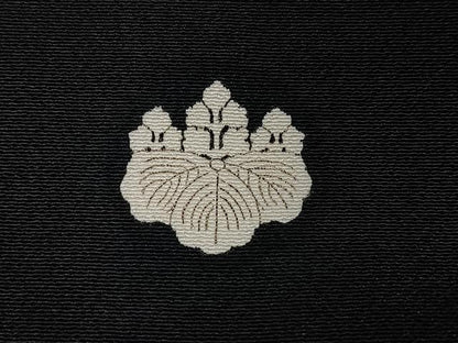 平和屋着物■豪華黒留袖　駒刺繍　扇面花文　金彩　正絹　逸品　CABG6546xe