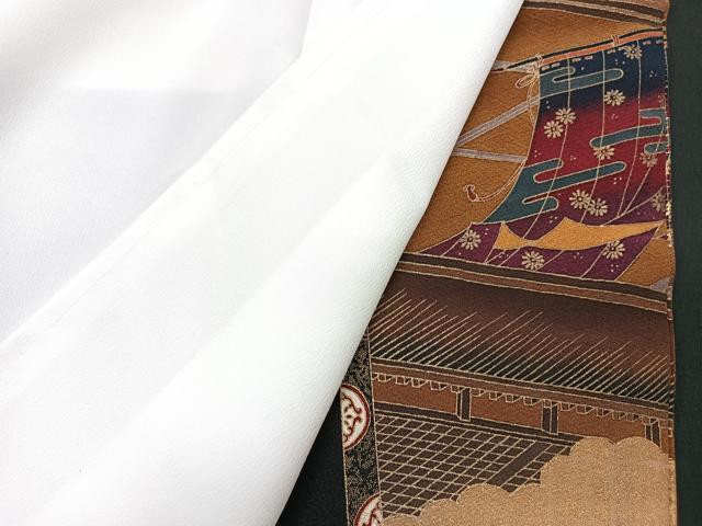 平和屋着物■豪華黒留袖　作家物　人物風景文　暈し染め　金彩　正絹　逸品　CABG6549xe