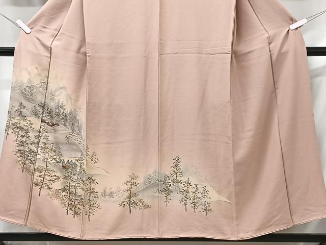平和屋着物■訪問着　風景文　暈し染め　金彩　正絹　逸品　CABG6559xe