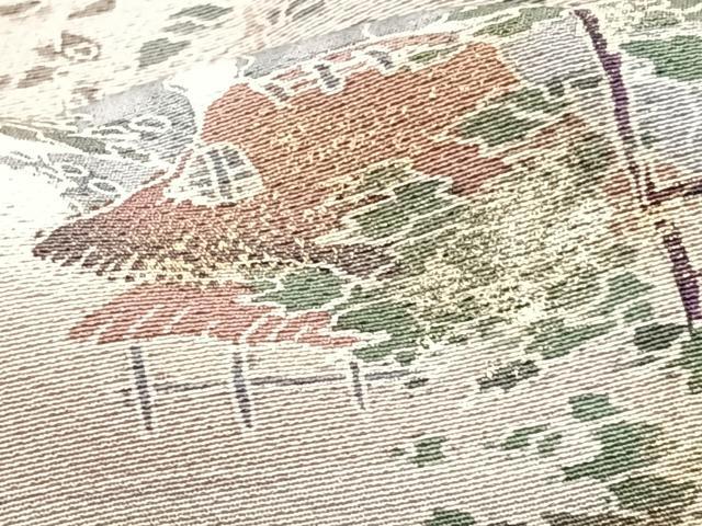 平和屋着物■訪問着　風景文　暈し染め　金彩　正絹　逸品　CABG6559xe