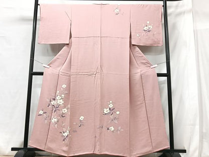 平和屋着物■訪問着　枝花文　正絹　逸品　CABG6563xe