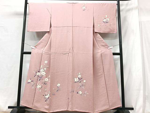 平和屋着物■訪問着　枝花文　正絹　逸品　CABG6563xe