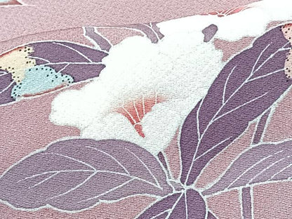 平和屋着物■訪問着　枝花文　正絹　逸品　CABG6563xe