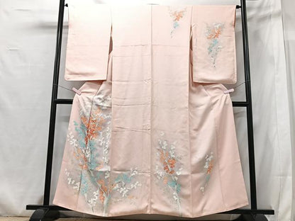 平和屋着物■訪問着　枝花文　暈し染め　正絹　逸品　CABG6570xe