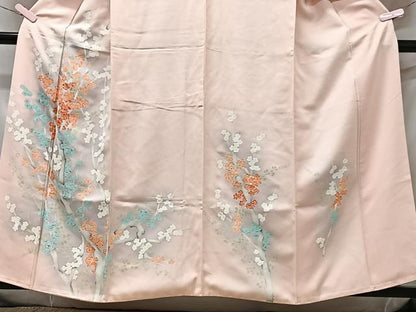 平和屋着物■訪問着　枝花文　暈し染め　正絹　逸品　CABG6570xe