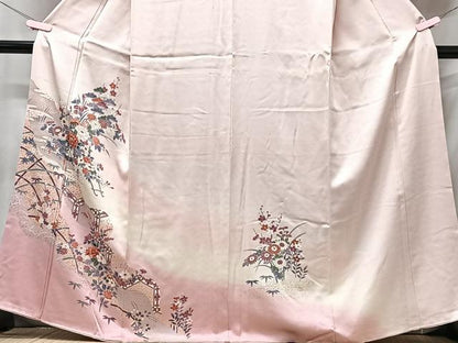 平和屋着物■訪問着　松竹梅　暈し染め　金彩　正絹　逸品　CABG6573xe