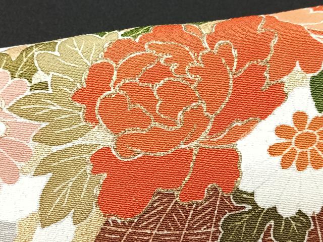 平和屋着物■豪華黒留袖　作家物　扇面御所車花文　暈し染め　金彩　正絹　逸品　CABG6578xe