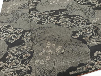 平和屋着物■上質な紬　風景文　正絹　逸品　CABG6587xe
