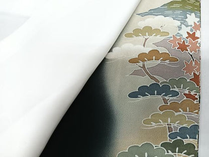 平和屋着物■豪華黒留袖　作家物　寿光織　暈し染め　金彩　正絹　逸品　CABG6592xe