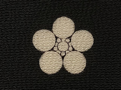 平和屋着物■豪華黒留袖　擦過物　駒刺繍　扇面吉祥花文　金彩　正絹　逸品　CABG6603xe