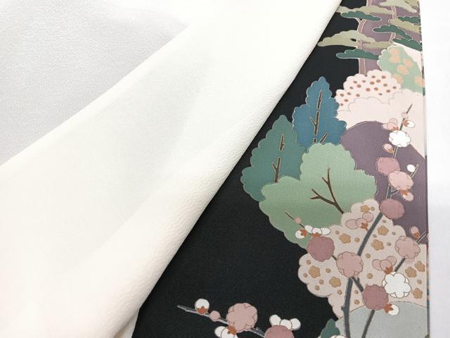 平和屋着物■豪華黒留袖 作家物 飛鶴風景文 金彩 正絹 逸品 CABG6606xe