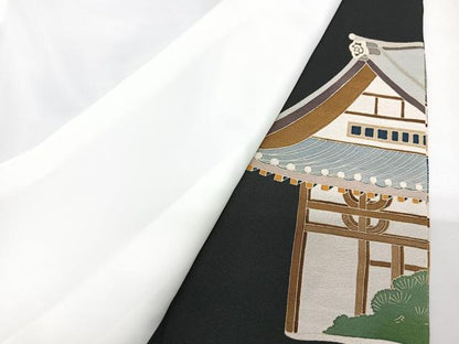 平和屋着物■豪華黒留袖 作家物 五重の塔 金彩 正絹 逸品 未使用 CABG6607xe