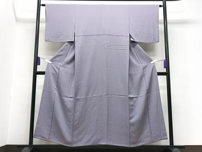 平和屋着物■上質な色無地　浅紫色　正絹　逸品　CABG6608xe