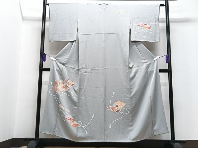 平和屋着物■訪問着　文箱花文　金彩　正絹　逸品　CABG6609xe