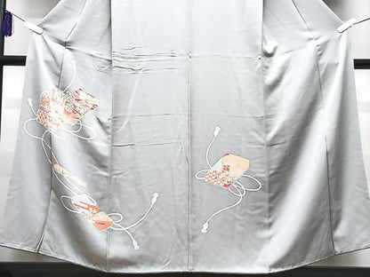 平和屋着物■訪問着　文箱花文　金彩　正絹　逸品　CABG6609xe