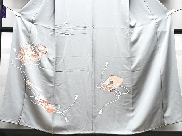 平和屋着物■訪問着　文箱花文　金彩　正絹　逸品　CABG6609xe