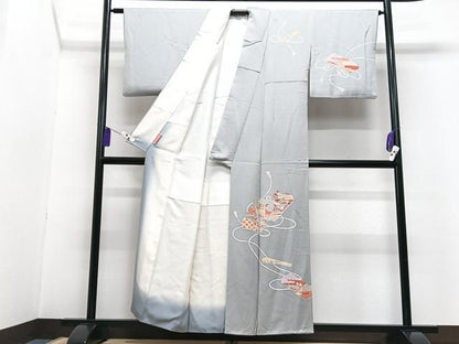 平和屋着物■訪問着　文箱花文　金彩　正絹　逸品　CABG6609xe