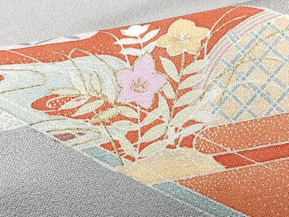 平和屋着物■訪問着　文箱花文　金彩　正絹　逸品　CABG6609xe