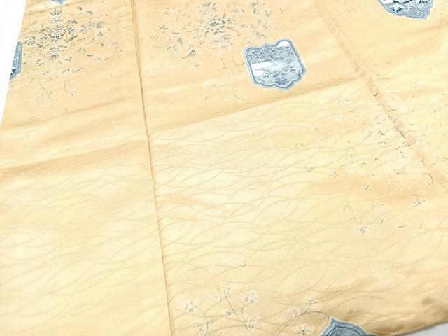 平和屋着物■小紋　草花文　洗える着物　CABG6617xe