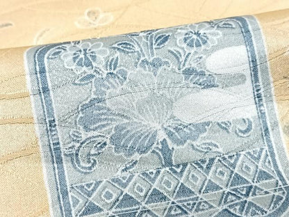 平和屋着物■小紋　草花文　洗える着物　CABG6617xe
