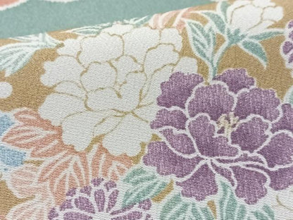 平和屋着物■小紋　草花文　洗える着物　CABG6619xe