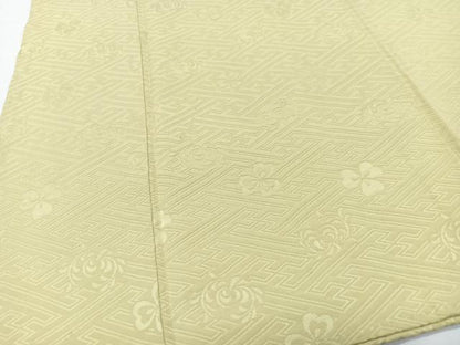 平和屋着物■上質な色無地　舞花地紋　木蘭色　正絹　逸品　CABG6634xe