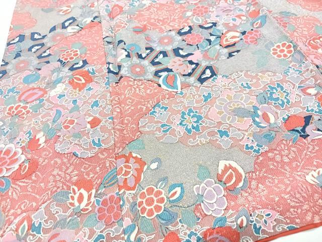 平和屋着物■上質な小紋　花蝶文　正絹　逸品　CABG6638xe