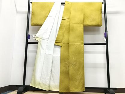 平和屋着物■訪問着　草花文　暈し染め　正絹　逸品　CABG6646xe