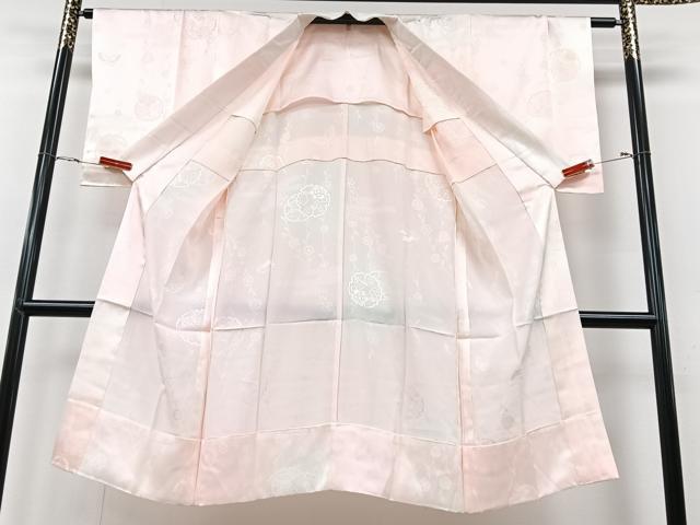 平和屋着物■長襦袢　無双仕立て　雪輪花地紋　正絹　逸品　CABG6649xe