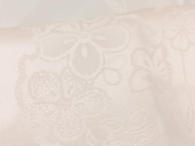 平和屋着物■長襦袢　無双仕立て　雪輪花地紋　正絹　逸品　CABG6649xe