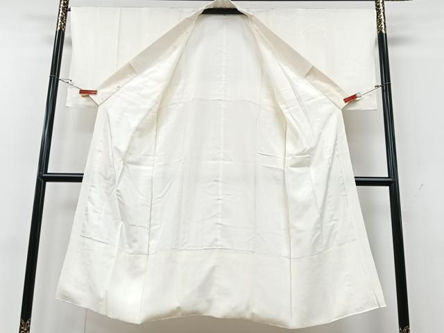 平和屋着物■長襦袢　袷　舞梅地紋　正絹　逸品　CABG6650xe