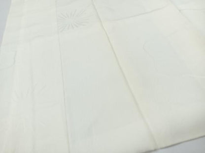 平和屋着物■長襦袢　袷　舞梅地紋　正絹　逸品　CABG6650xe