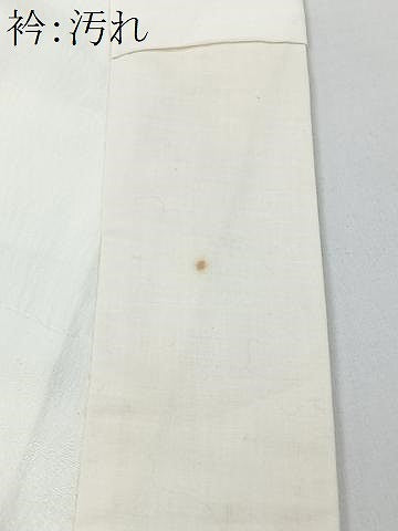 平和屋着物■長襦袢　袷　舞梅地紋　正絹　逸品　CABG6650xe