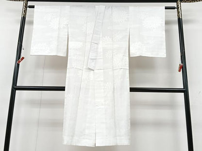 平和屋着物■長襦袢　無双仕立て　舞菊地紋　洗える着物　CABG6653xe