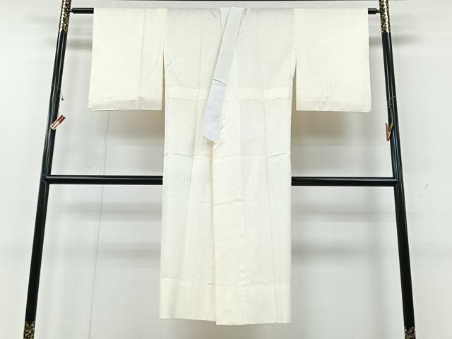 平和屋着物■長襦袢　無双仕立て　紗綾形地紋　正絹　逸品　CABG6654xe