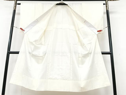 平和屋着物■長襦袢　無双仕立て　紗綾形地紋　正絹　逸品　CABG6654xe