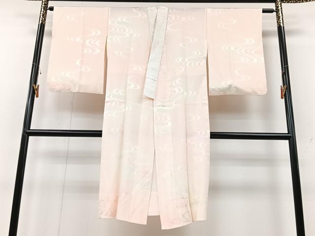 平和屋着物■長襦袢　無双仕立て　流水地紋　正絹　逸品　CABG6655xe