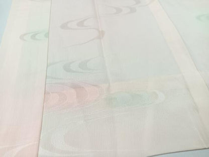 平和屋着物■長襦袢　無双仕立て　流水地紋　正絹　逸品　CABG6655xe