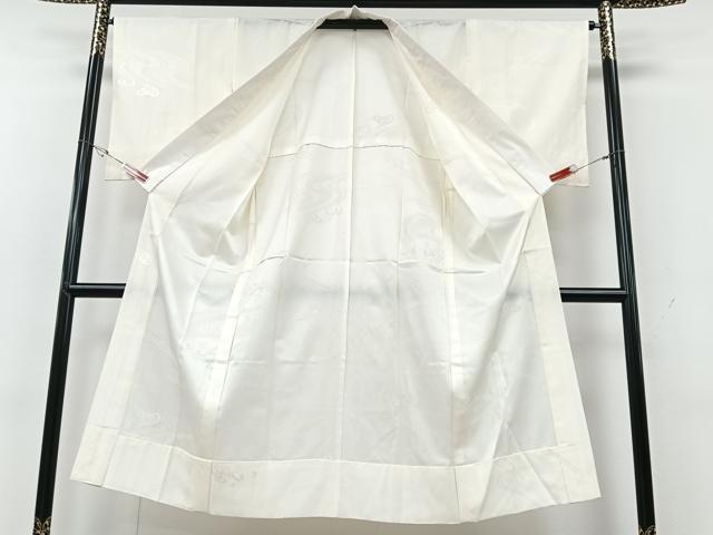 平和屋着物■長襦袢　無双仕立て　流水立波地紋　正絹　逸品　CABG6656xe