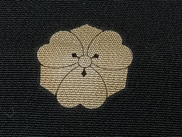 平和屋着物■豪華黒留袖　作家物　飛鶴花文　金彩　正絹　逸品　CABG6660xe